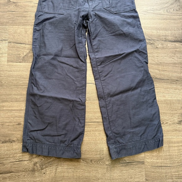 Patagonia Organic Cotton Navy Blue Hiking Wide Leg Casual Pants size 8 Women - Picture 14 of 16